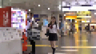 y025【無料エロ動画】（半袖セーラー赤リボンちゃん025） エロGIF 1