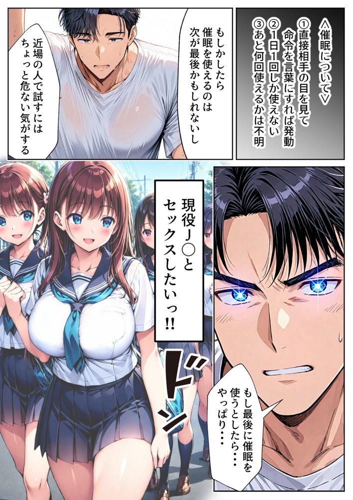 ツンデレ巨乳J◯とわからせ催●SEX 無料エロ漫画 raw