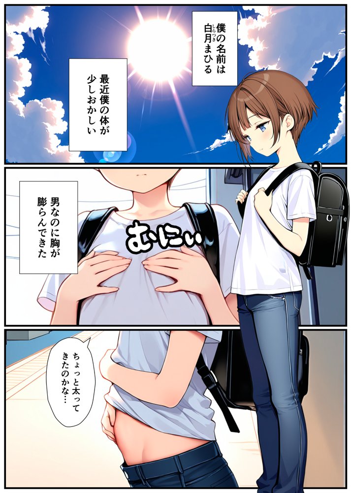 子宮誕生〜女の子になった体でセックスに溺れる学校生活〜 無料エロ漫画 raw