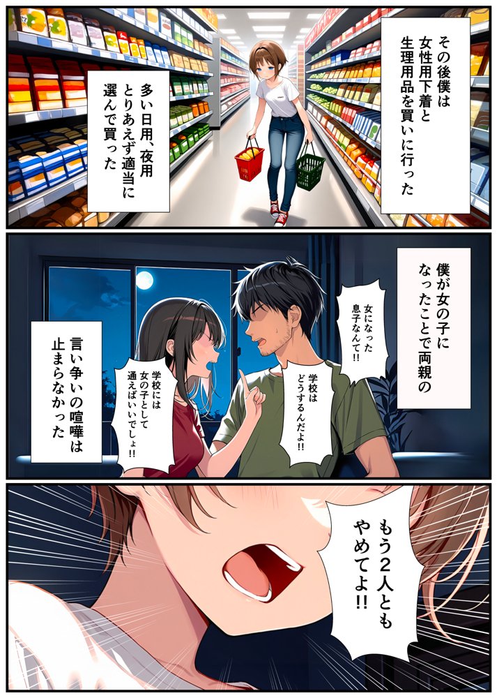 子宮誕生〜女の子になった体でセックスに溺れる学校生活〜 無料エロ漫画 raw