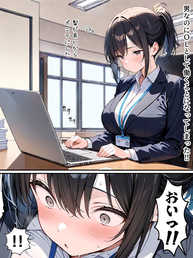 女体化したら性処理係に配置換えされた話 無料エロ漫画 raw