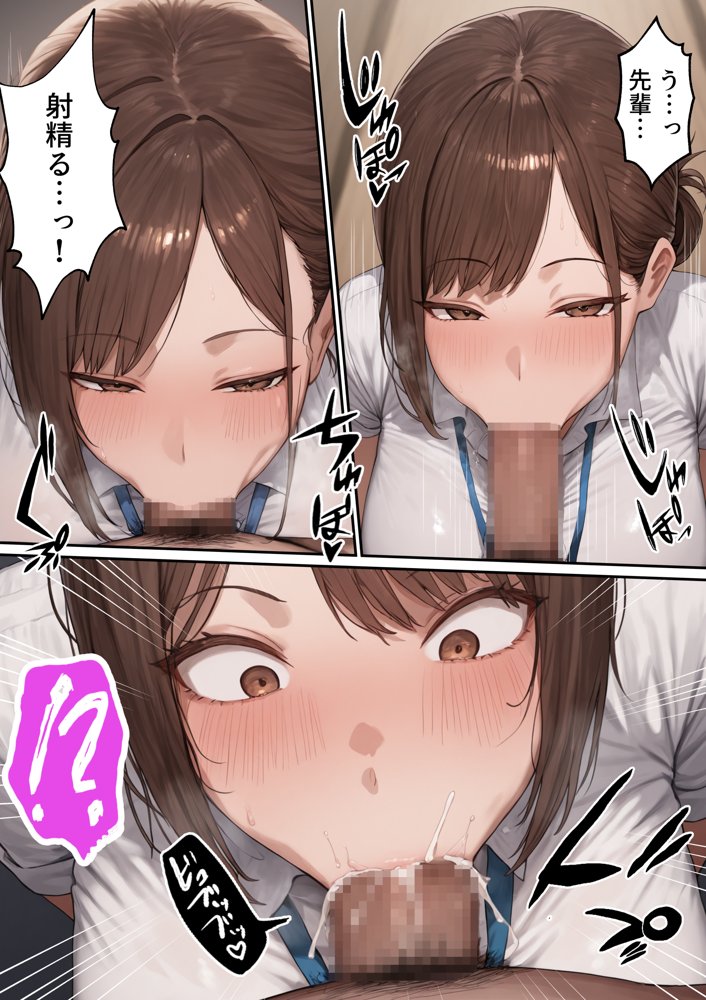 会社の先輩と秘密の関係になる話 無料エロ漫画 raw